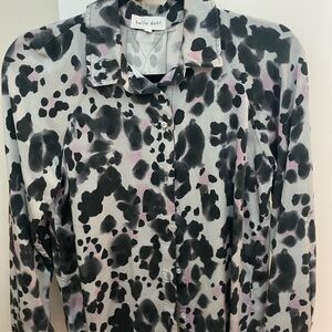 Bella Dahl Monochrome Patterned Blouse